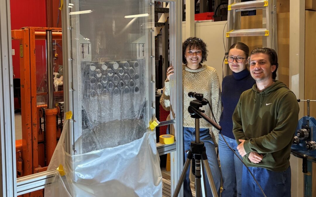 KTH and IMT Mines Albi students collaborate on particle heat exchangers rig development and testing