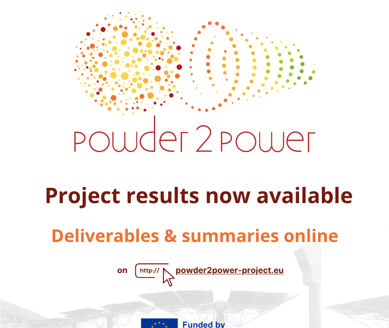 Powder2Power public deliverables now available